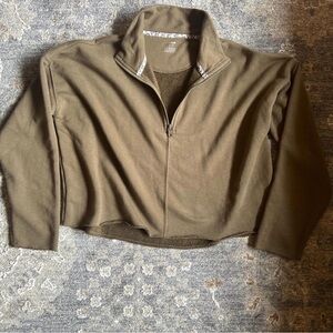 Aerie cropped 1/4 zip